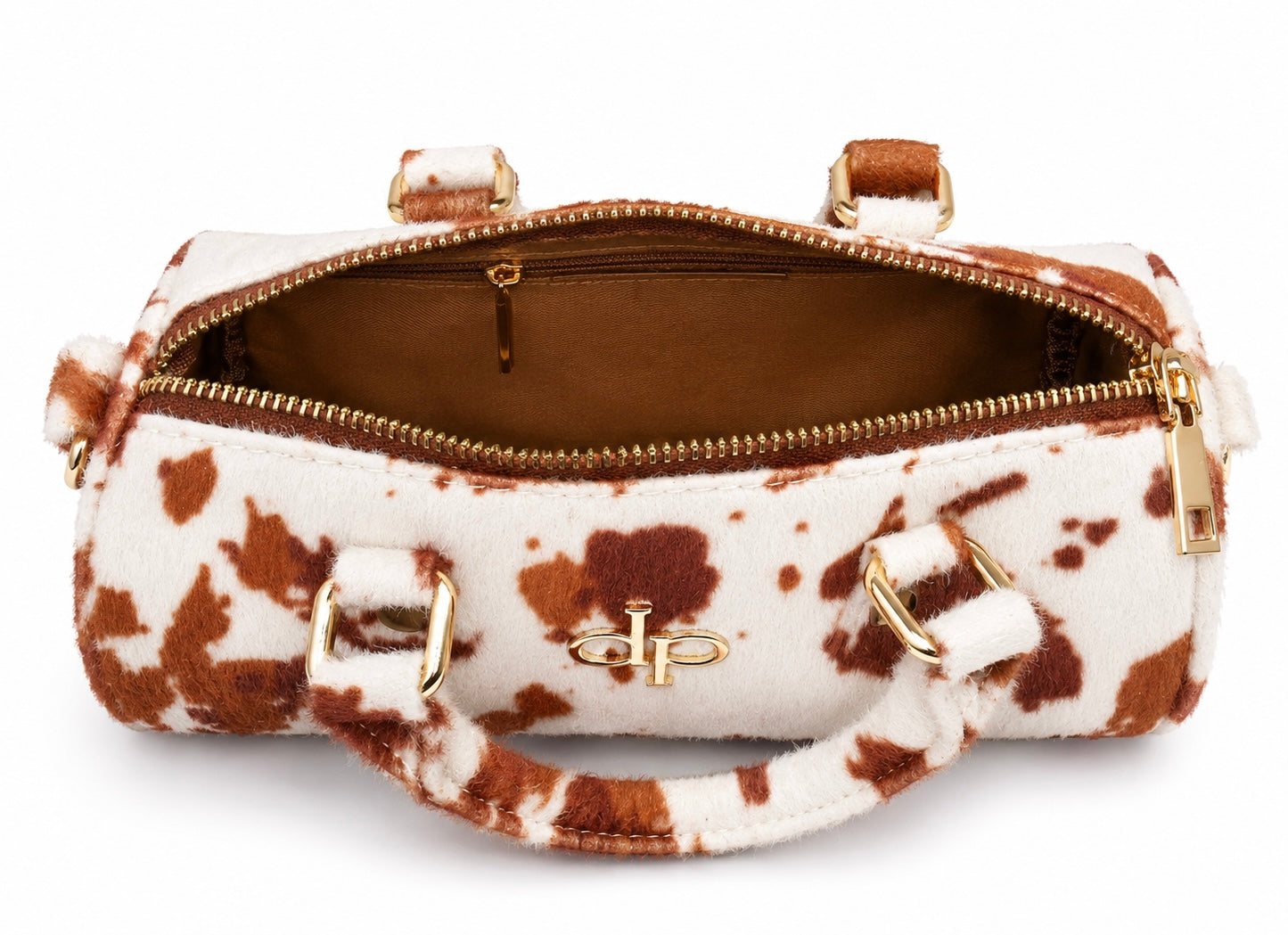 Confident Pearl - Brown Cow Print