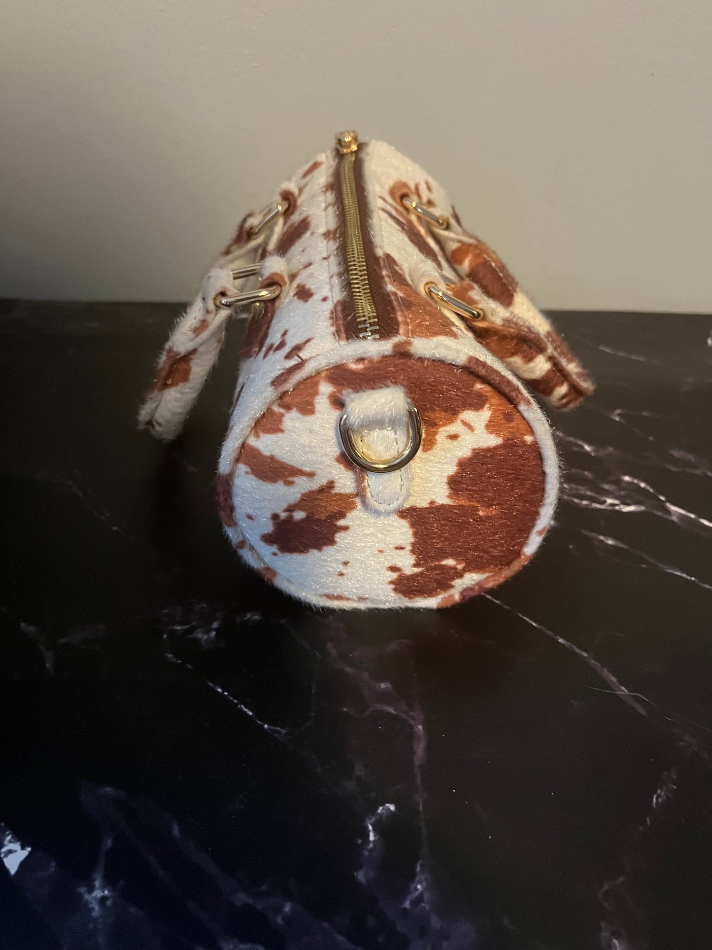 Confident Pearl - Brown Cow Print