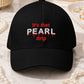Red & White Pearl Drip Flex Fit Hat