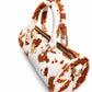 Confident Pearl - Brown Cow Print