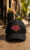 Hot Pink & Orange Pearl Drip Flex Fit Hat