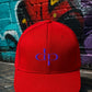 dp purple embroidered flex fit hat