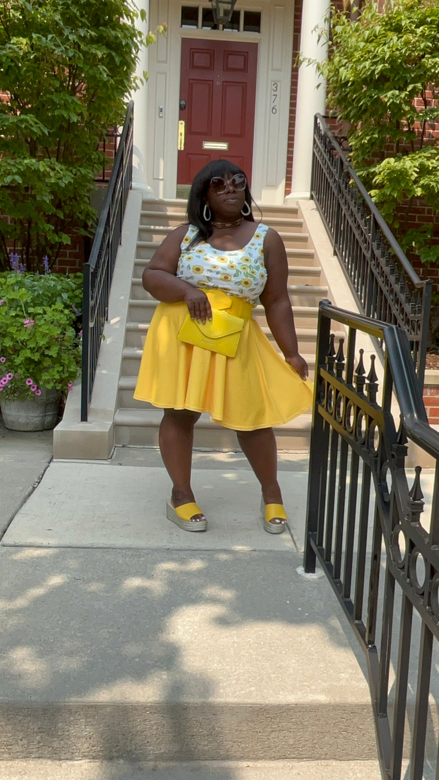 Sunflower Skater Dress