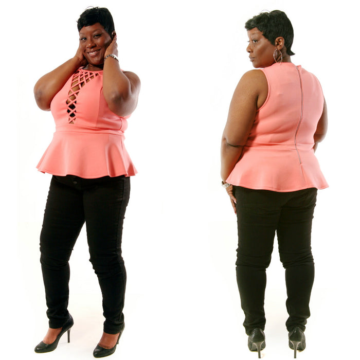 Flare Coral Top