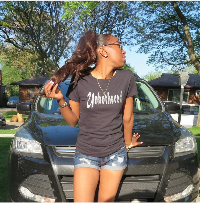 Unbothered Fitted Womens Tee